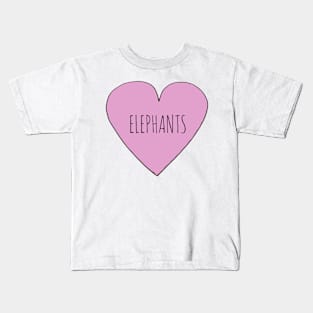 Elephant Love Kids T-Shirt